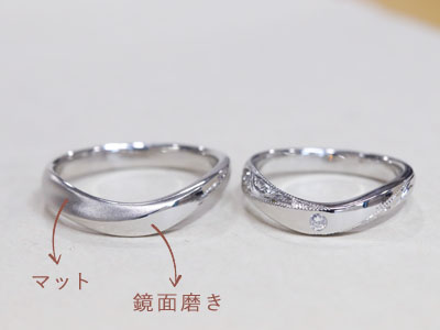 浜松　プラチナ【オーダーメイド結婚指輪】オーダーメイド　カスタマイズ