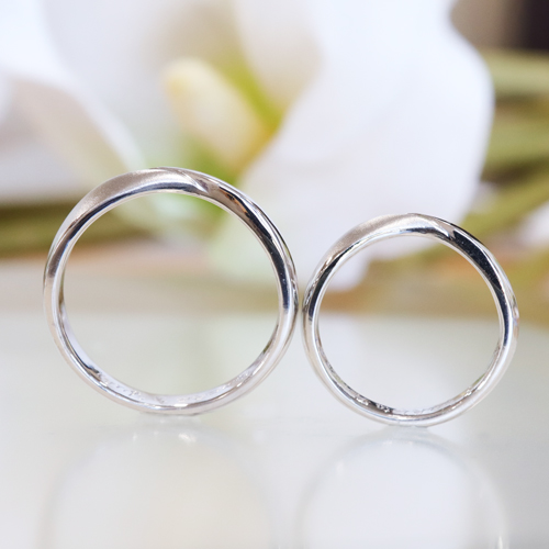 【手作り結婚指輪】結婚指輪　鍛造　マット加工