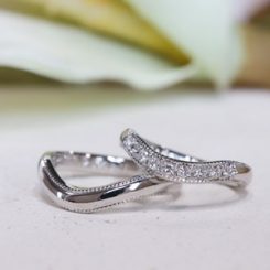 浜松　プラチナ結婚指輪　ダイヤモンドの数もお好きなだけどうぞ