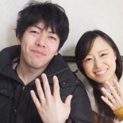 【オーダーメイド結婚指輪】浜松市「思った以上のできでとてもよかった」