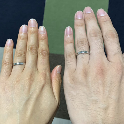 【オーダーメイド結婚指輪】福岡県／届いたときは2人でドキドキしながら着けました