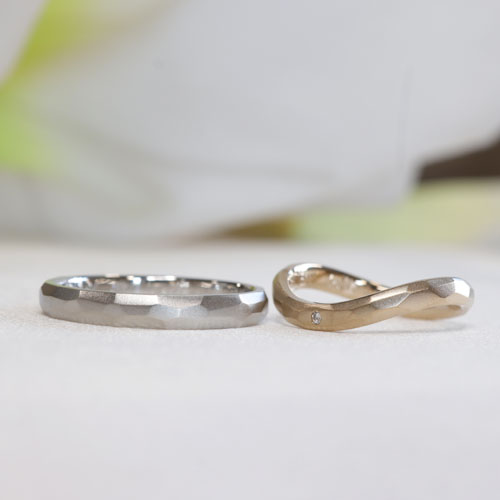 浜松【オーダーメイド結婚指輪】多面体デザインをお好きな形で