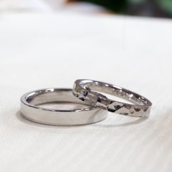 【結婚指輪】掛川市 藤田さま／実際にサンプルを見て直感で決めました