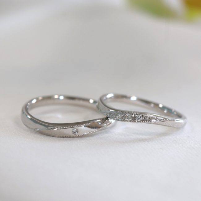 【オーダーメイド結婚指輪】浜松市／婚約指輪をオーダーした際に結婚指輪もお願いしたいと思った