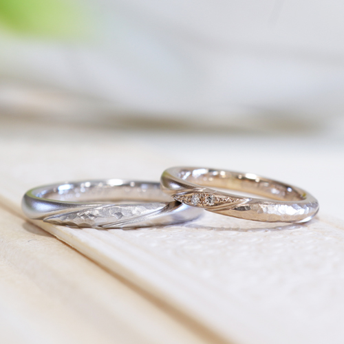 【オーダーメイド結婚指輪】浜松市／ペア感のあるデザインがよかった