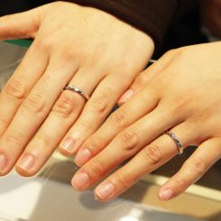 【結婚指輪】磐田市　中村さま／自分達だけの指輪がよかった