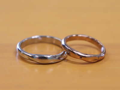 【手作り結婚指輪】静岡市 T&R さま