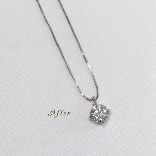 浜松　リフォーム（リメイク）　母から娘へ贈るダイヤモンドペンダント