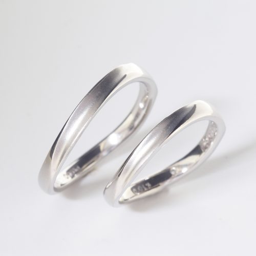 浜松　プラチナ【オーダーメイド結婚指輪】長く愛用できるリバーシブルデザイン