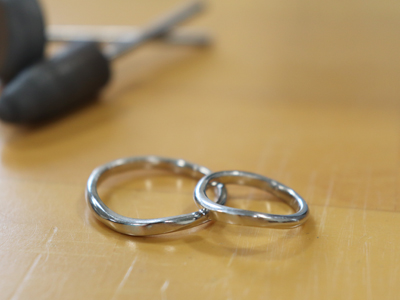 【手作り結婚指輪】静岡市　金子裕史さま 彩実さま