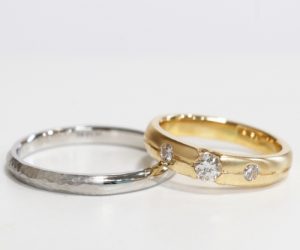 【リフォーム】鎚目の結婚指輪