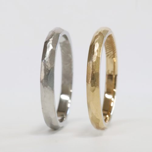 浜松【手作り結婚指輪】指紋と手書きの数字を刻印