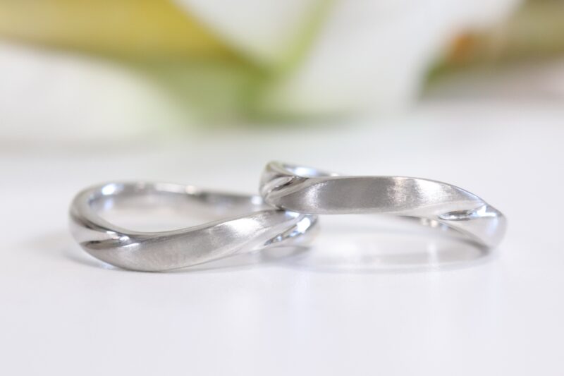 浜松　手作り結婚指輪「丸にする所が難しかった」
