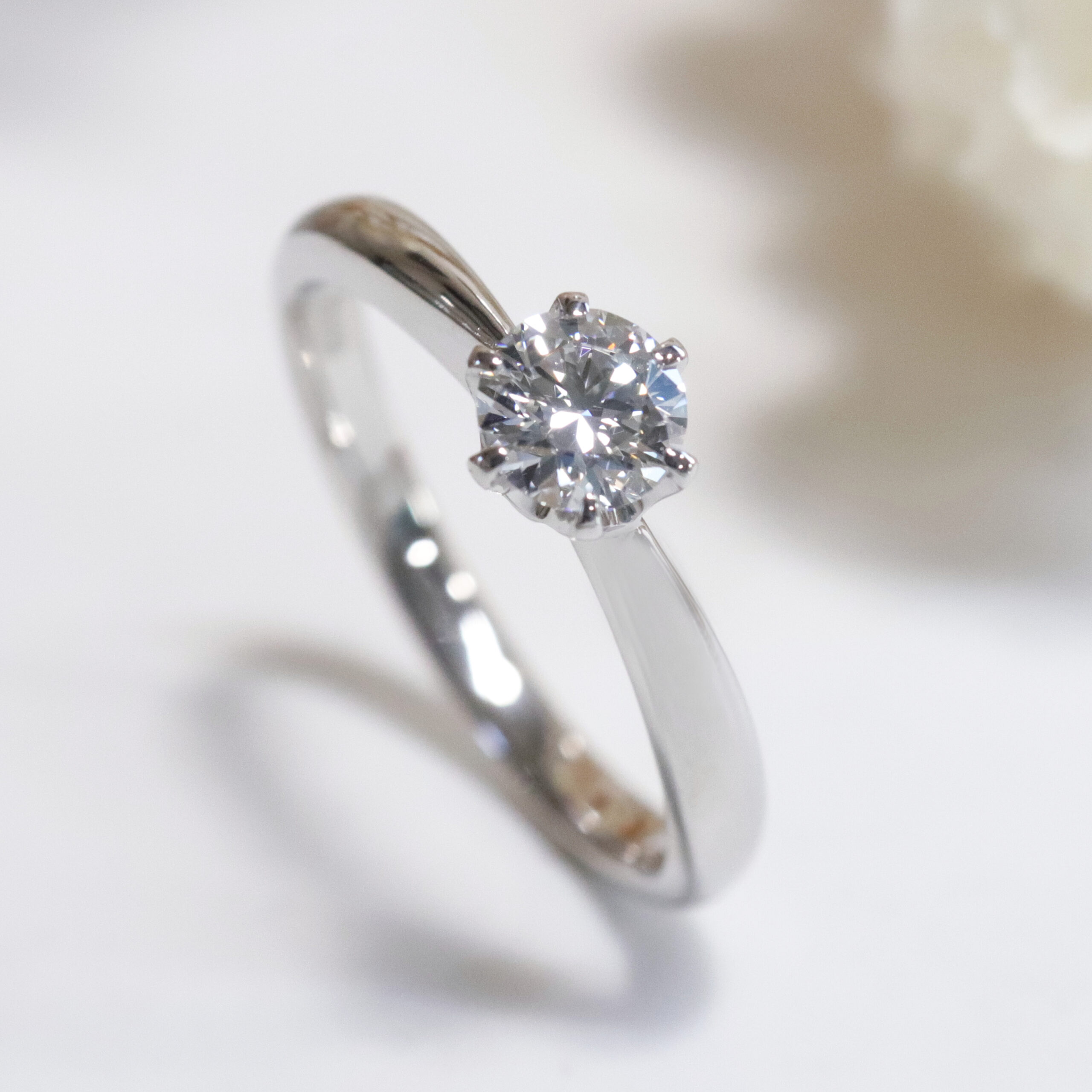 浜松　オーダーメイド婚約指輪「納期が早く、指輪とダイヤもキレイで満足です」