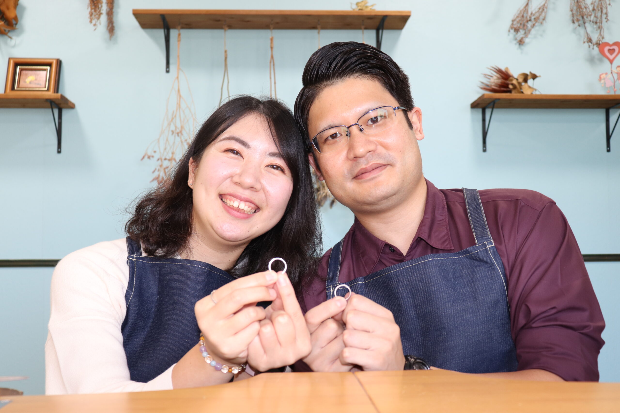 浜松　手作り結婚指輪　「手作りの時間もとっても楽しく、思い出に残る幸せな時間でした」