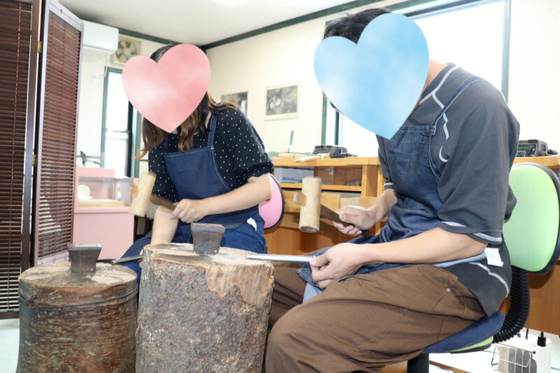 手づくり結婚指輪「すこしずつ形になっていくのがとっても楽しかったです」