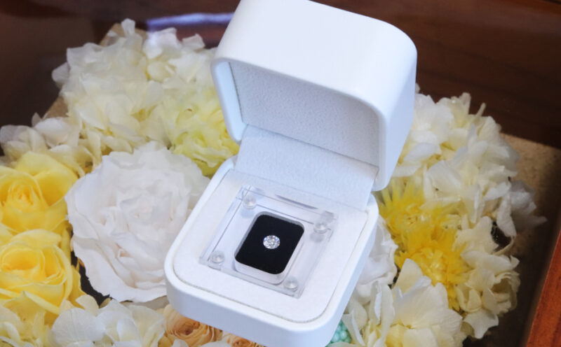 ダイヤモンドでプロポーズ