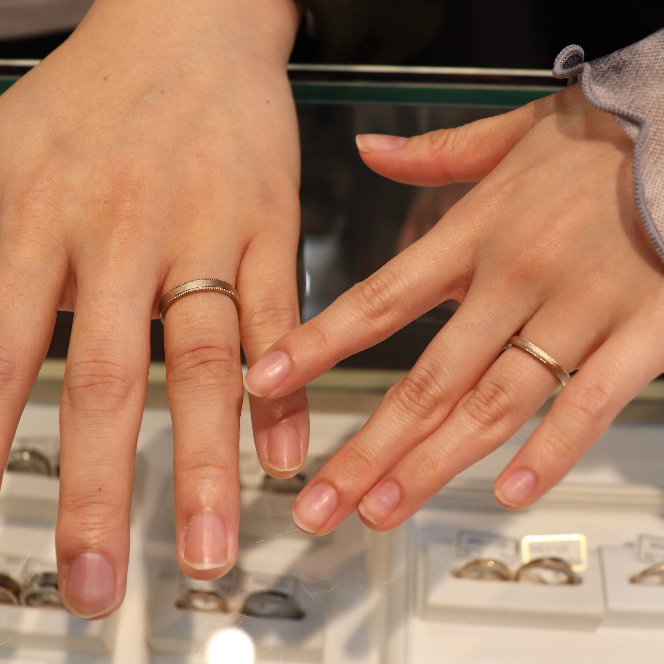 オーダーメイド結婚指輪「想像していたよりもさらに美しく、すばらしい指輪でした」