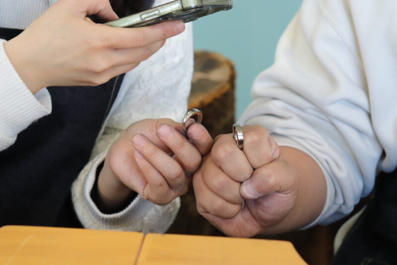 手作り結婚指輪「めちゃくちゃ楽しかったです」