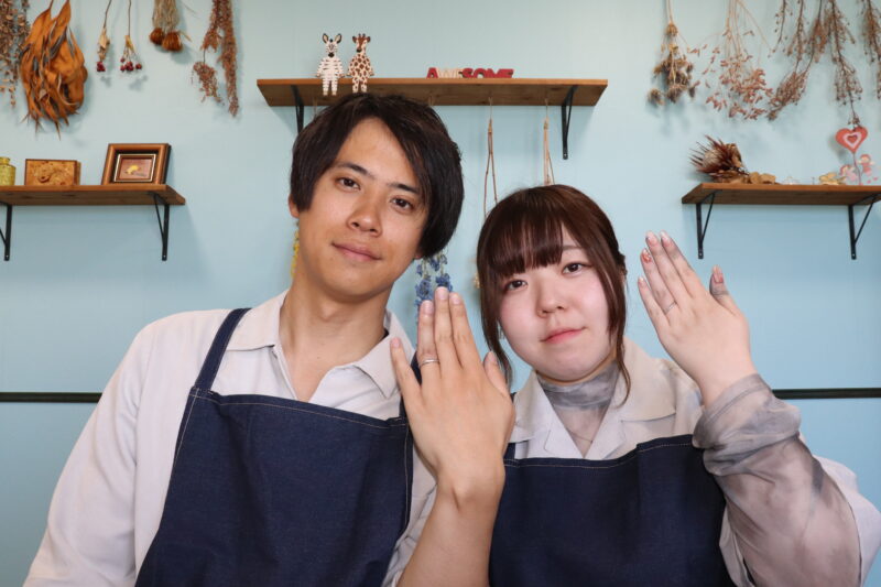 浜松　手作り結婚指輪「ワクワク出来たので楽しかったです」