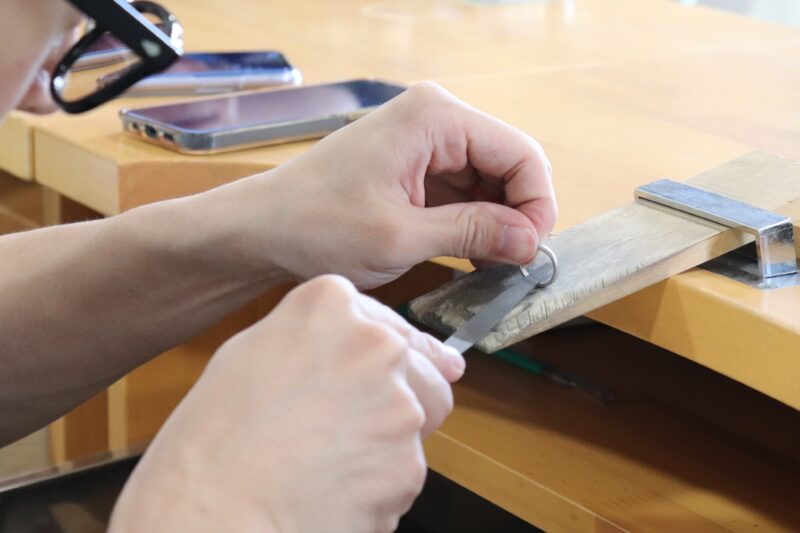 浜松　手作り結婚指輪「文字入れ、お手入れ等のアフターサービスがよかった」