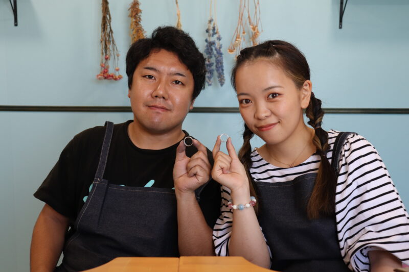浜松　手作り結婚指輪「世界に一つだけのものができてとても嬉しいです！」