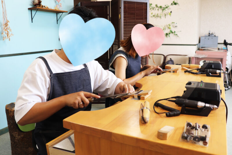 浜松 手作り結婚指輪「自分たちのペースで楽しく作ることができました」
