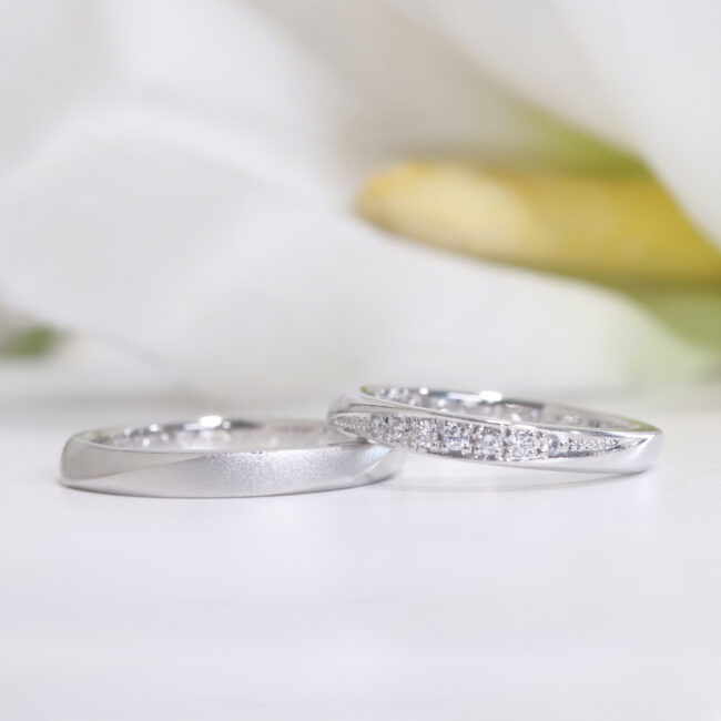 浜松　オーダーメイド結婚指輪「入籍日に合わせて完成させてくださったことが嬉しかったです」