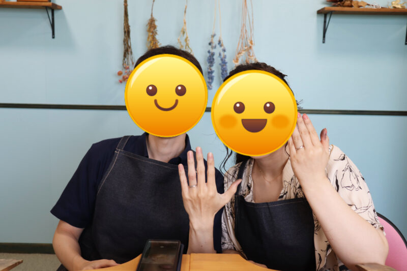 手作り結婚指輪「とても楽しく、手作りを選んでよかったです」