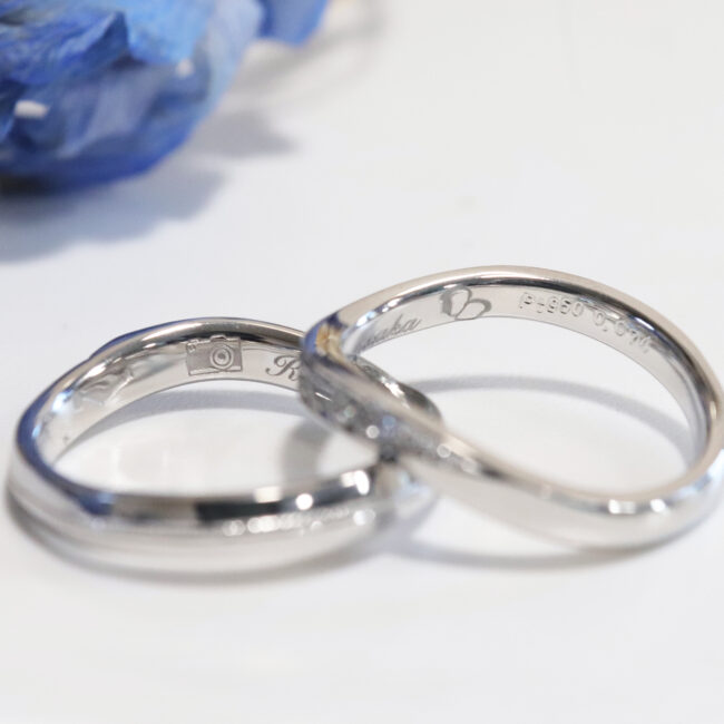 浜松　手作り結婚指輪/カエラとパンの刻印