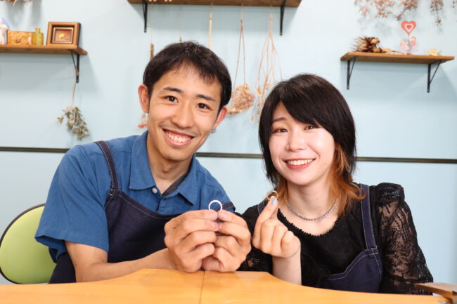 浜松　手作り結婚指輪「より一層想いのこもったものができた」