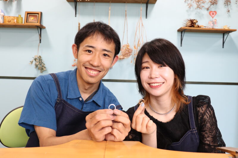 浜松 手作り結婚指輪「より一層想いのこもったものができた」